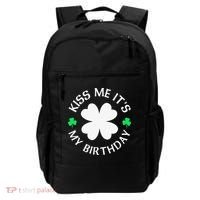 St Patricks Day Kiss Me It's My Birthday Backpack thumb 0