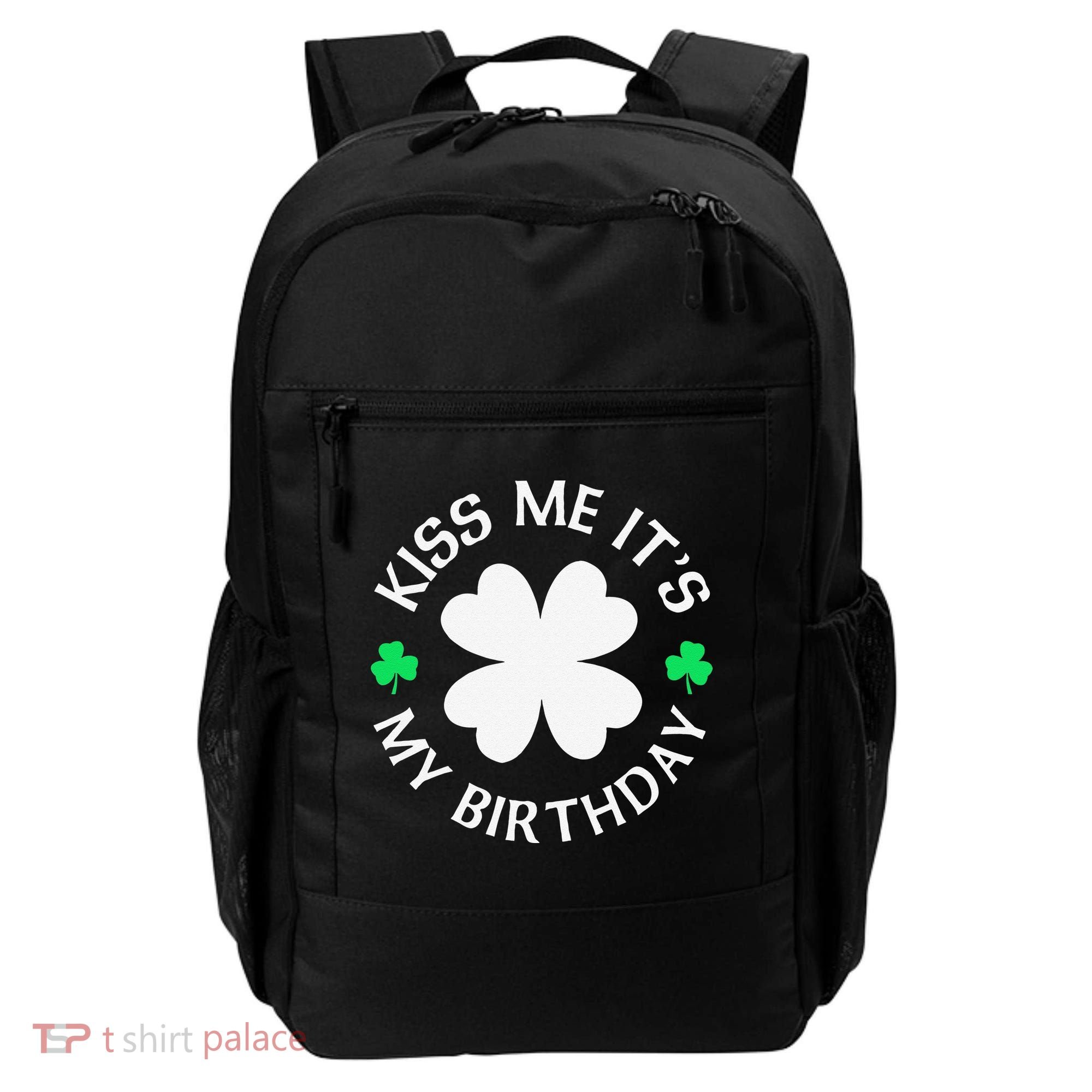 St Patricks Day Kiss Me It's My Birthday Backpack