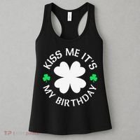 St Patricks Day Kiss Me It's My Birthday Women's Tank Top thumb 3