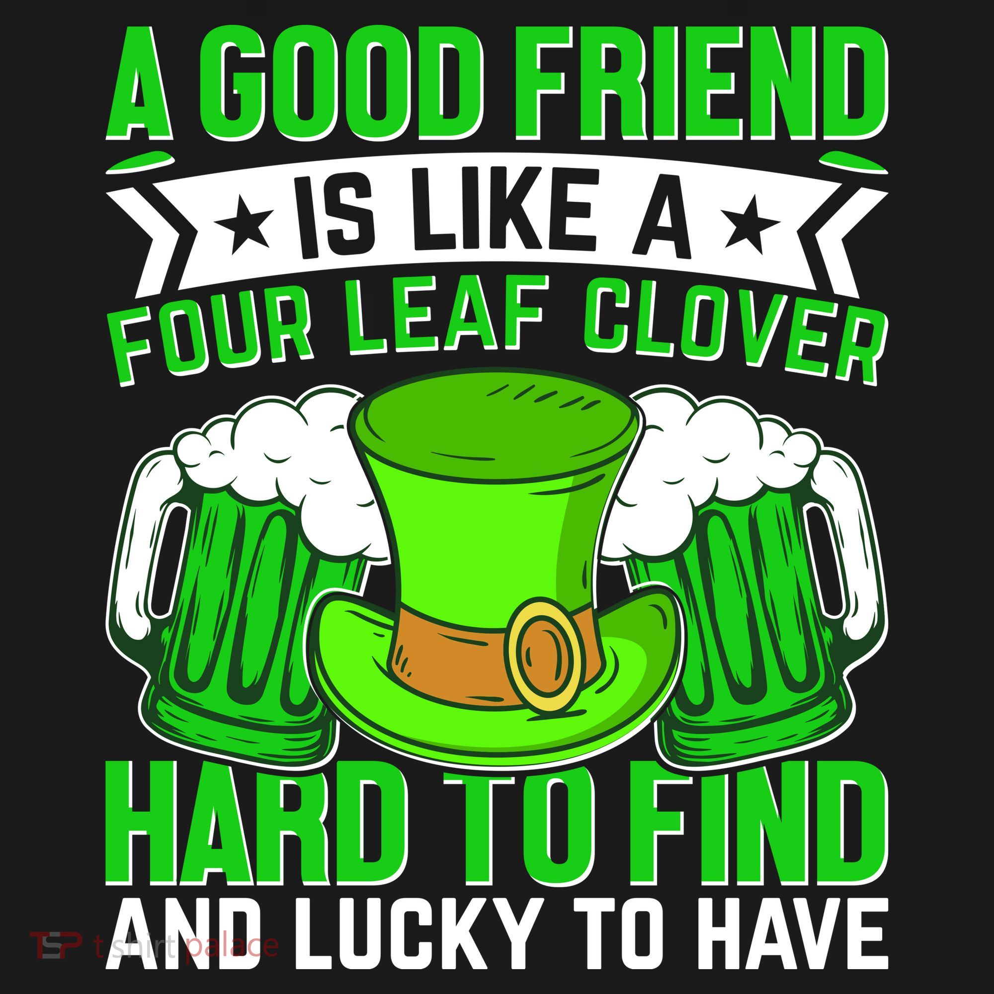 St Patricks Day A Good Friend Is Like A Four Leaf Clover Backpack