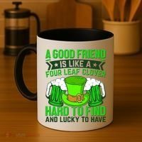 St Patricks Day A Good Friend Is Like A Four Leaf Clover Coffee Mug thumb 4