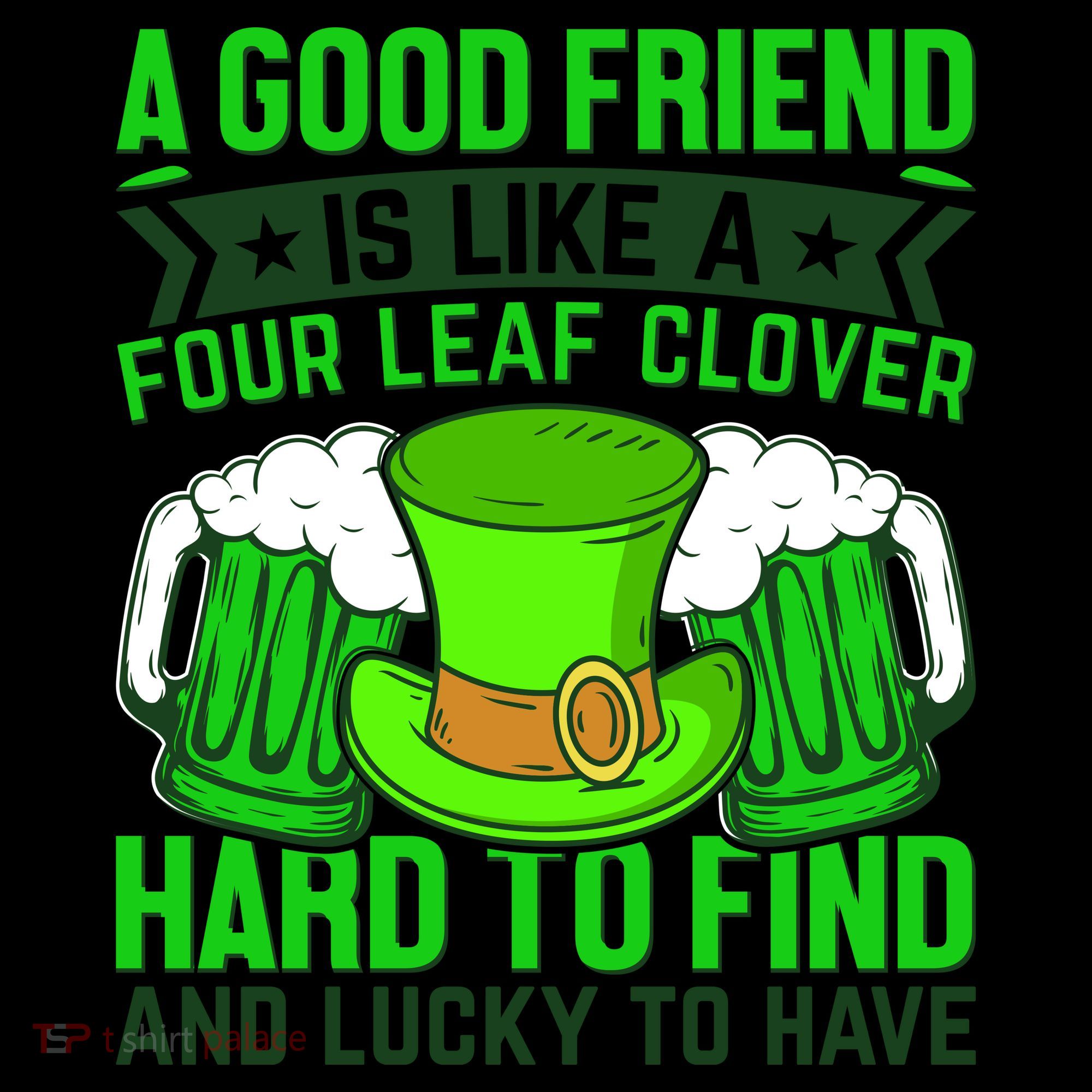 St Patricks Day A Good Friend Is Like A Four Leaf Clover Coffee Mug