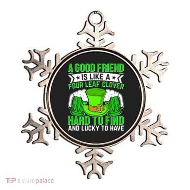 St Patricks Day A Good Friend Is Like A Four Leaf Clover Ornament