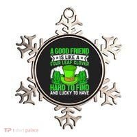 St Patricks Day A Good Friend Is Like A Four Leaf Clover Ornament thumb 0