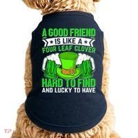 St Patricks Day A Good Friend Is Like A Four Leaf Clover Doggie Tank thumb 0