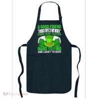 St Patricks Day A Good Friend Is Like A Four Leaf Clover Apron thumb 0