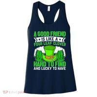 St Patricks Day A Good Friend Is Like A Four Leaf Clover Women's Tank Top thumb 0