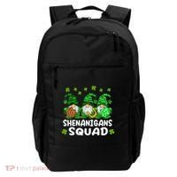 St Patricks Day Shenanigans Squad Gnomes Green Funny Irish Backpack thumb 0