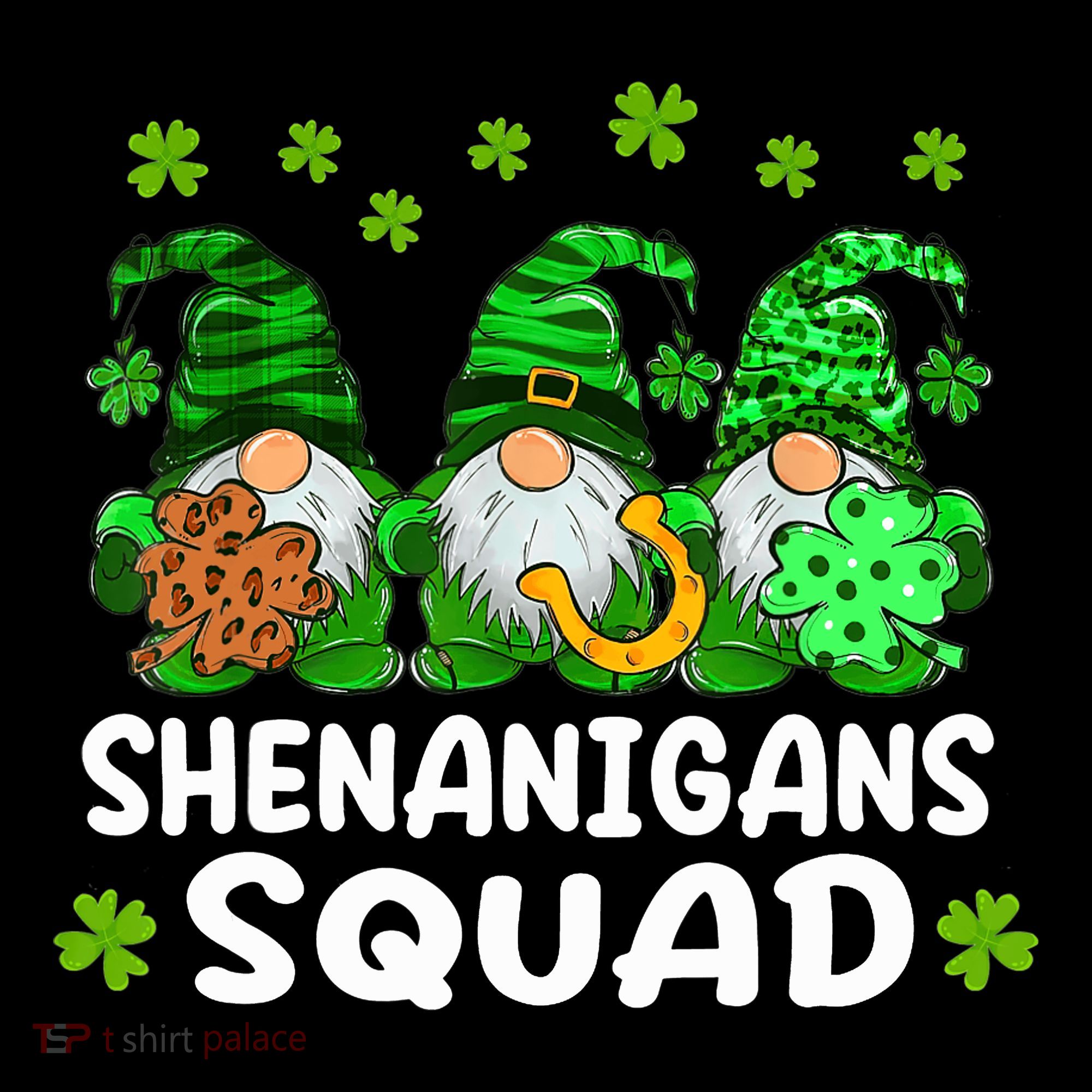 St Patricks Day Shenanigans Squad Gnomes Green Funny Irish Backpack