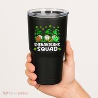 St Patricks Day Shenanigans Squad Gnomes Green Funny Irish Tumbler thumb 2