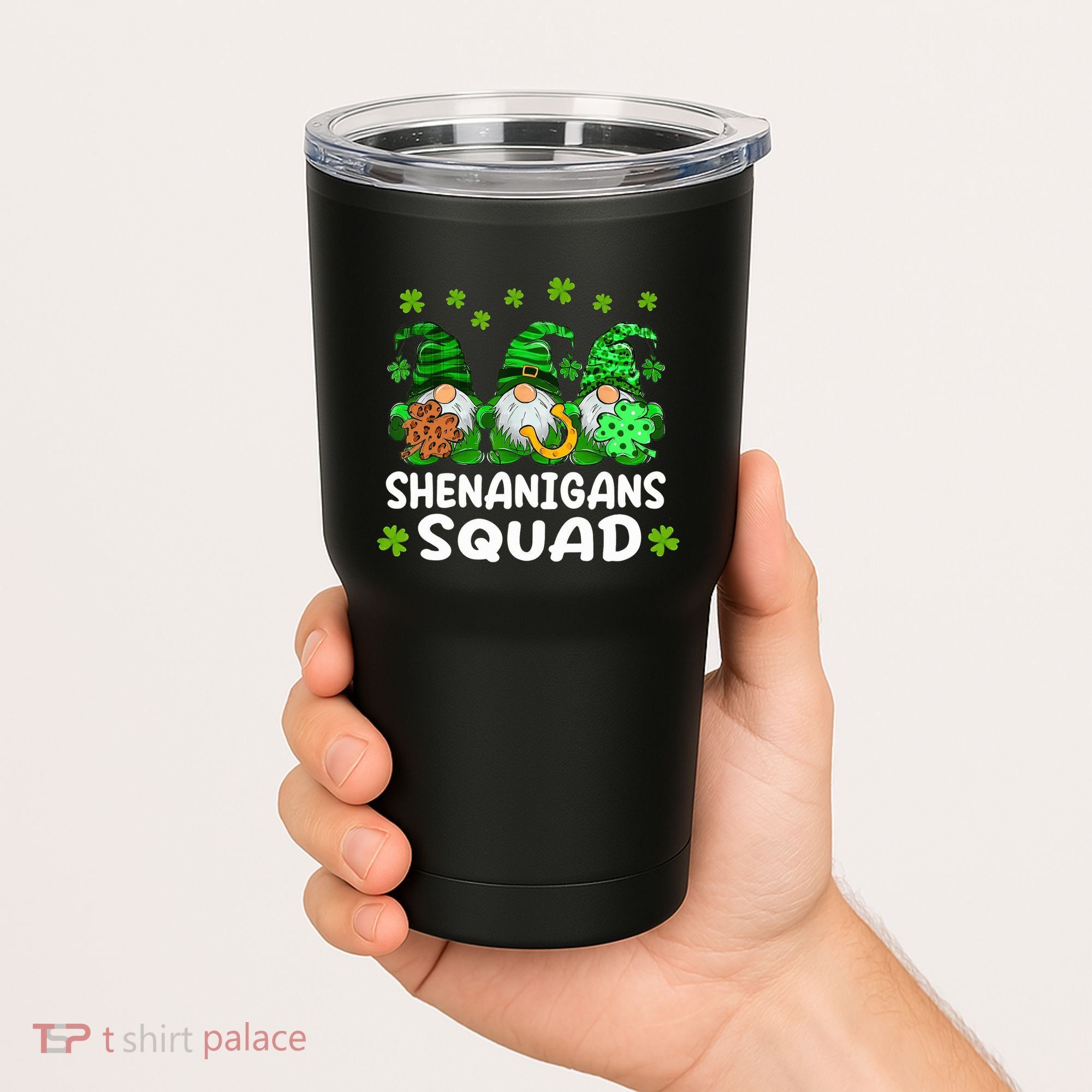 St Patricks Day Shenanigans Squad Gnomes Green Funny Irish Tumbler