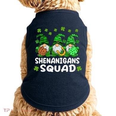 St Patricks Day Shenanigans Squad Gnomes Green Funny Irish Doggie Tank