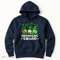 St Patricks Day Shenanigans Squad Gnomes Green Funny Irish Hoodie thumb 0
