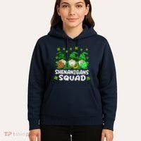St Patricks Day Shenanigans Squad Gnomes Green Funny Irish Hoodie thumb 5