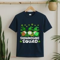 St Patricks Day Shenanigans Squad Gnomes Green Funny Irish T-Shirt thumb 2