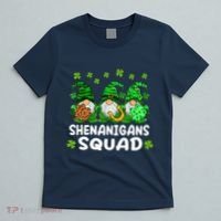 St Patricks Day Shenanigans Squad Gnomes Green Funny Irish T-Shirt thumb 5