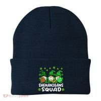 St Patricks Day Shenanigans Squad Gnomes Green Funny Irish Beanie thumb 0