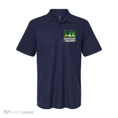 St Patricks Day Shenanigans Squad Gnomes Green Funny Irish Polo