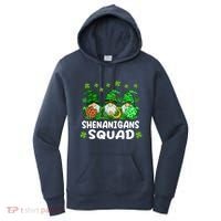 St Patricks Day Shenanigans Squad Gnomes Green Funny Irish Women's Hoodie thumb 0