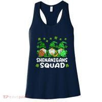 St Patricks Day Shenanigans Squad Gnomes Green Funny Irish Women's Tank Top thumb 0