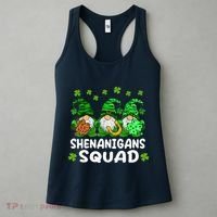 St Patricks Day Shenanigans Squad Gnomes Green Funny Irish Women's Tank Top thumb 3