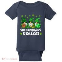 St Patricks Day Shenanigans Squad Gnomes Green Funny Irish Baby Bodysuit thumb 0