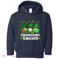 St Patricks Day Shenanigans Squad Gnomes Green Funny Irish Toddler Hoodie thumb 0