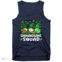 St Patricks Day Shenanigans Squad Gnomes Green Funny Irish Tank Top thumb 0