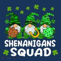 St Patricks Day Shenanigans Squad Gnomes Green Funny Irish Tank Top thumb 6