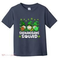St Patricks Day Shenanigans Squad Gnomes Green Funny Irish Toddler T-Shirt thumb 0