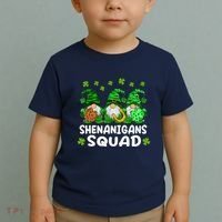 St Patricks Day Shenanigans Squad Gnomes Green Funny Irish Toddler T-Shirt thumb 2