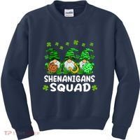 St Patricks Day Shenanigans Squad Gnomes Green Funny Irish Kids Sweatshirt thumb 0