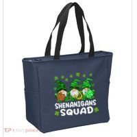 St Patricks Day Shenanigans Squad Gnomes Green Funny Irish Tote Bag thumb 2