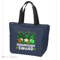 St Patricks Day Shenanigans Squad Gnomes Green Funny Irish Tote Bag thumb 3