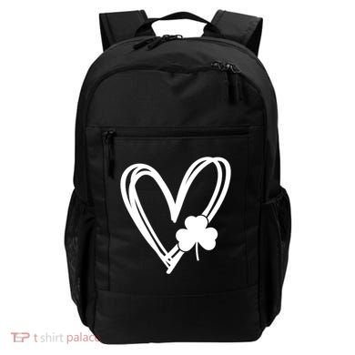 St Patrick's Day Clover Heart Backpack