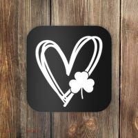 St Patrick's Day Clover Heart Coaster thumb 0