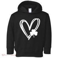 St Patrick's Day Clover Heart Toddler Hoodie thumb 0