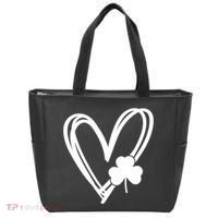 St Patrick's Day Clover Heart Tote Bag thumb 0