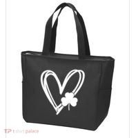 St Patrick's Day Clover Heart Tote Bag thumb 3