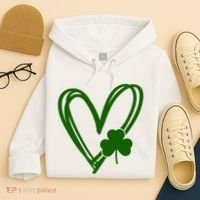 St Patrick's Day Clover Heart Hoodie thumb 4