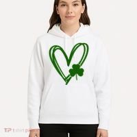 St Patrick's Day Clover Heart Hoodie thumb 5