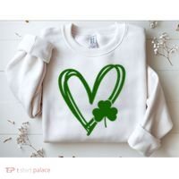 St Patrick's Day Clover Heart Sweatshirt thumb 2