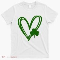 St Patrick's Day Clover Heart T-Shirt thumb 0