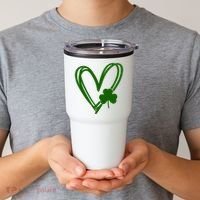 St Patrick's Day Clover Heart Tumbler thumb 2