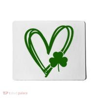 St Patrick's Day Clover Heart Mousepad thumb 0