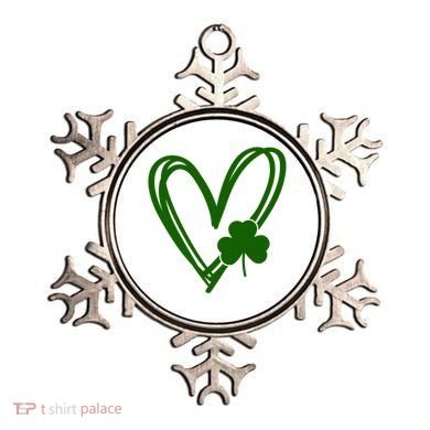 St Patrick's Day Clover Heart Ornament