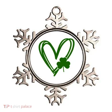 St Patrick's Day Clover Heart Ornament