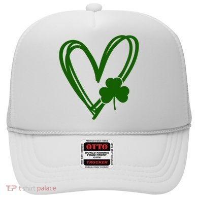 St Patrick's Day Clover Heart Hat