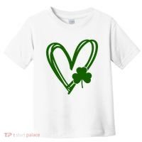 St Patrick's Day Clover Heart Toddler T-Shirt thumb 0