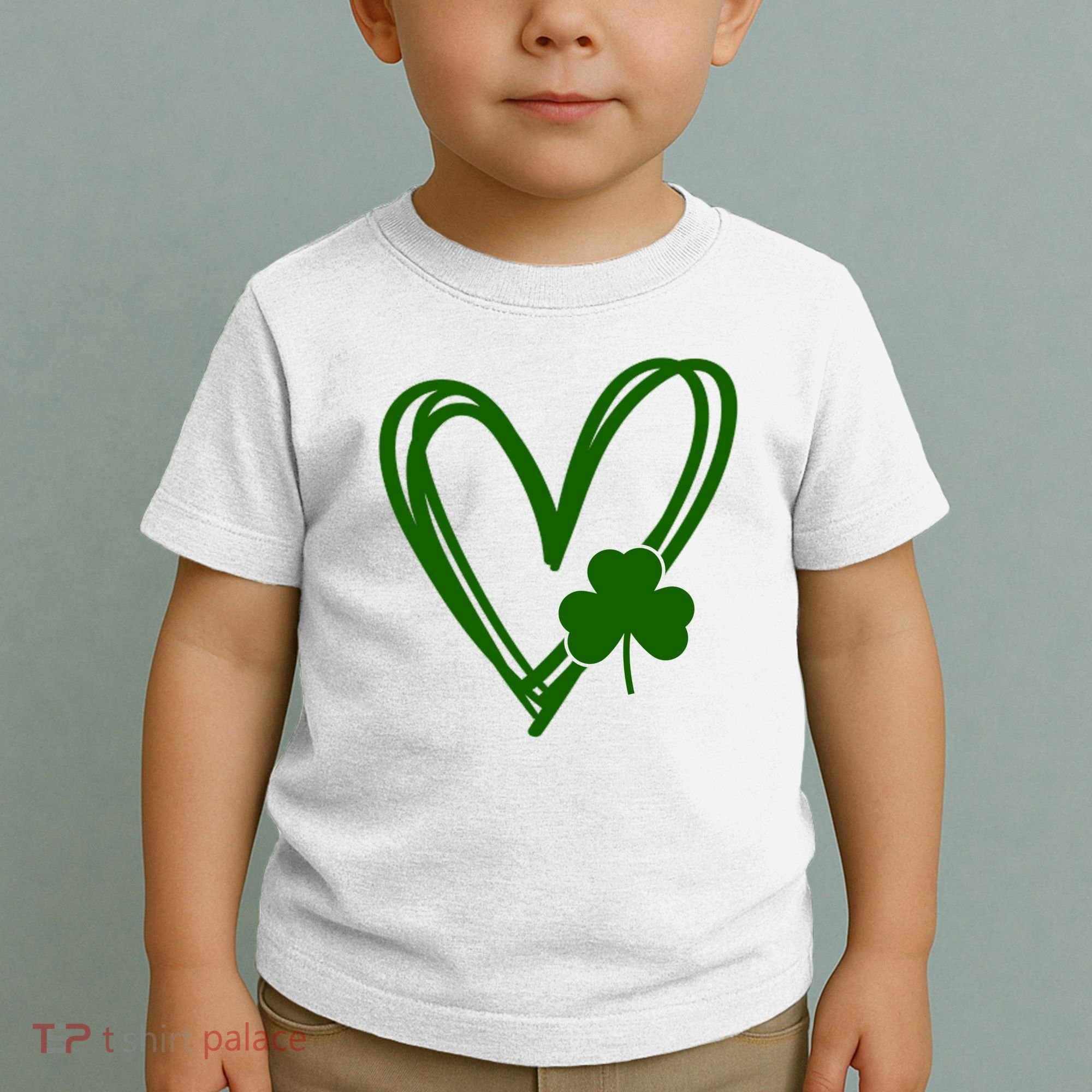 St Patrick's Day Clover Heart Toddler T-Shirt